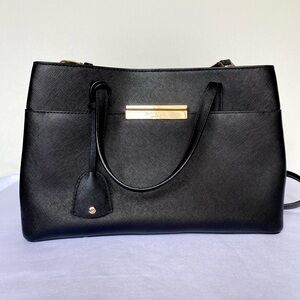 Like New! Kate Spade Maiden Way Saffiano Zuri Black Satchel Bag